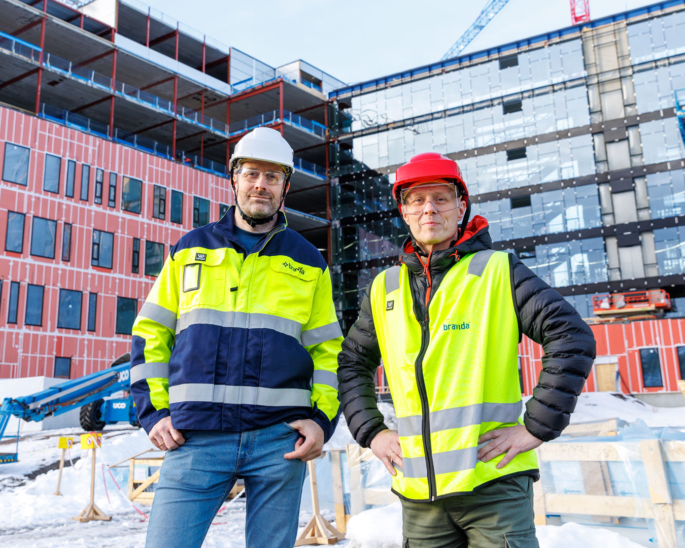 Workers at construction site