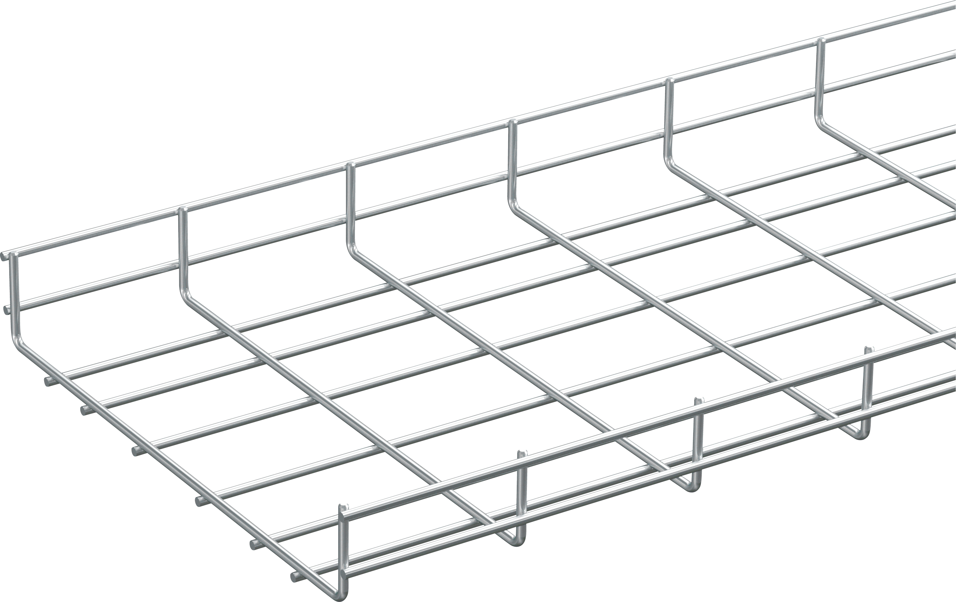 Mesh tray 320/60-ø5 L=2.5m Zinc plated | WIBE group