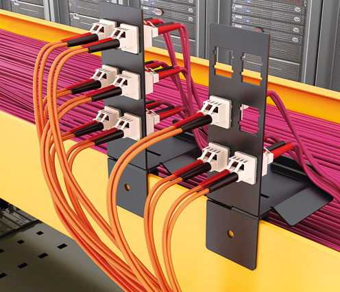 Clip-on patch panel