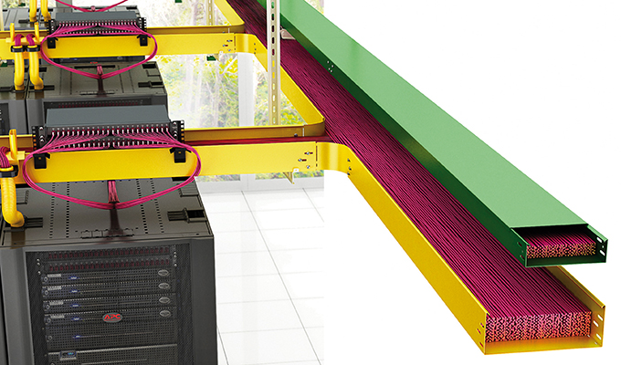 Stago Fibre-Optic Duct - all-metal modular duct for fibre optic cable management