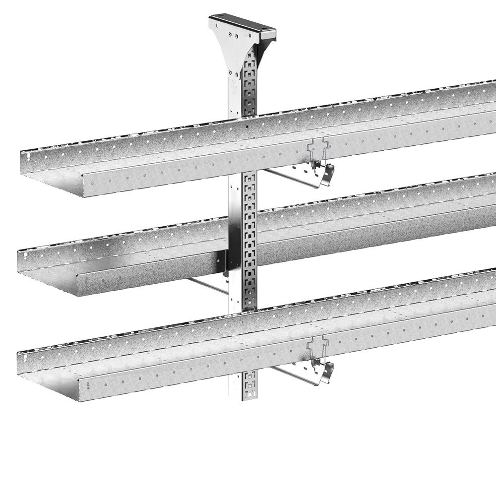 Stago cable tray with CLX3 double-sided pendant