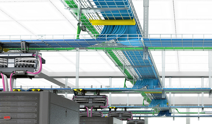 Defem Mesh Trays - wire mesh cable trays with CLX3 click system