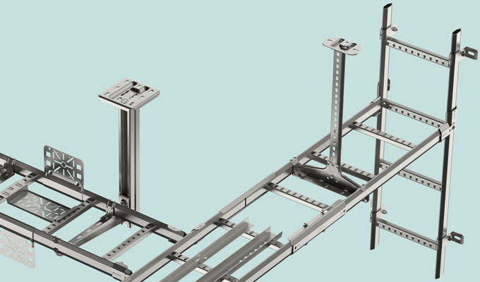Wibe cable ladders vibration resistant for wind turbine towers