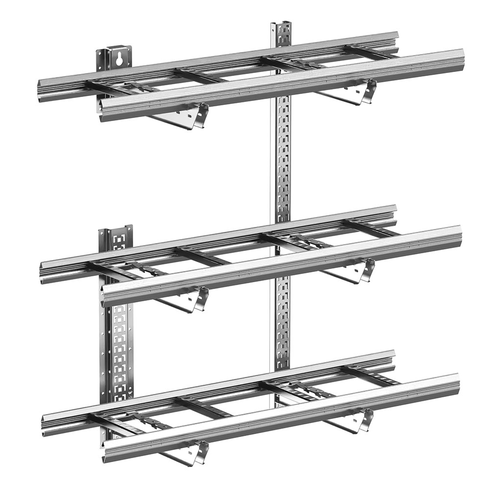 KHZSP cable ladder with CLX3 wall mounting