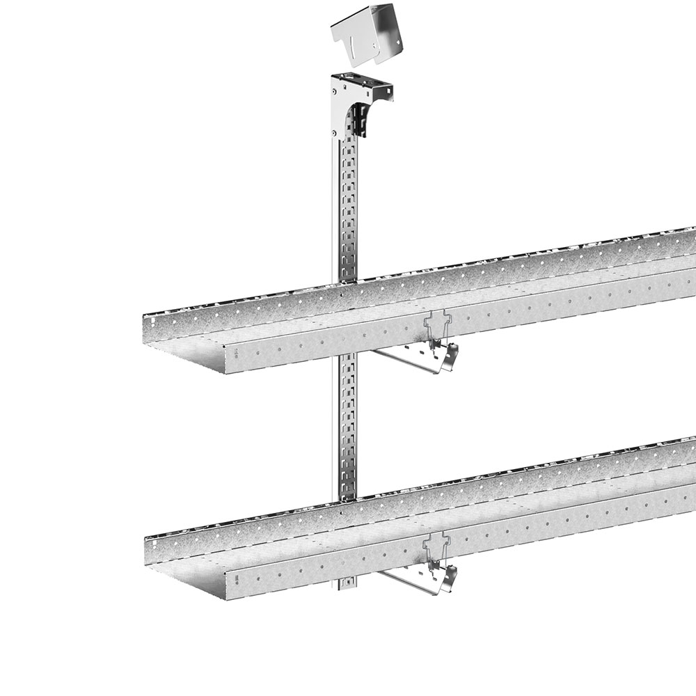 Stago cable tray with CLX3 single-sided pendant