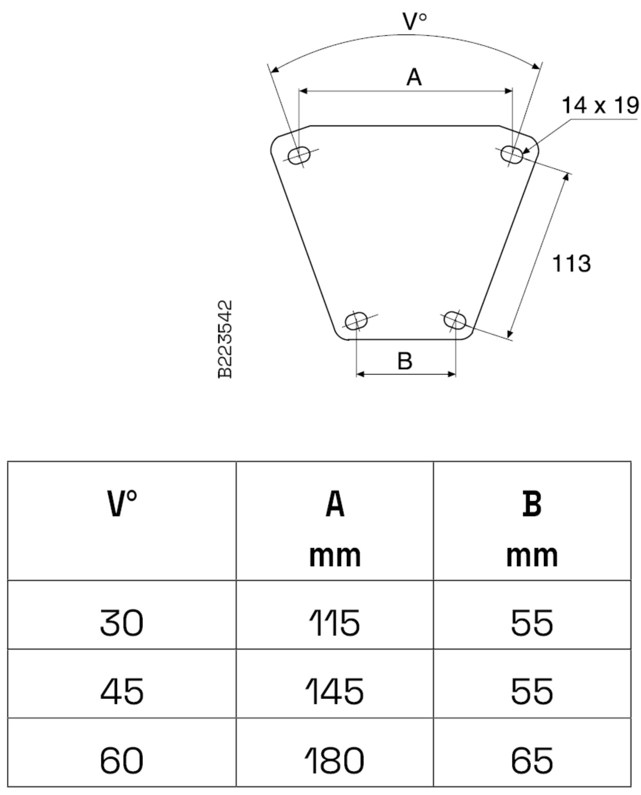 Coupling plate 48/30 HDG | Wibe group