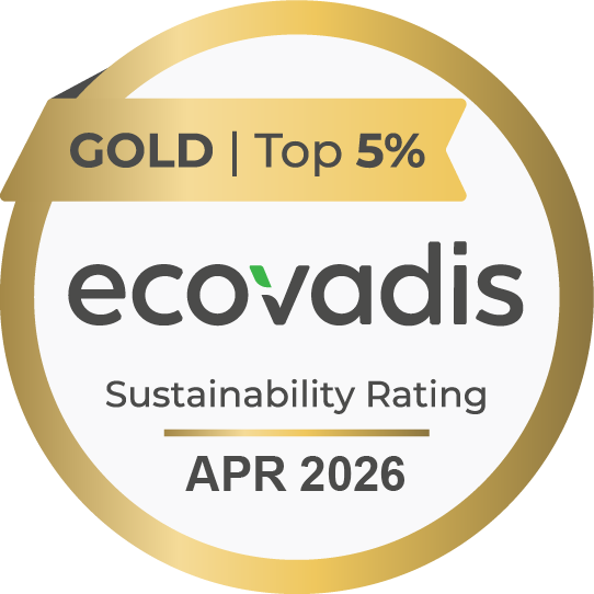 EcoVadis Gold 2026 rating badge