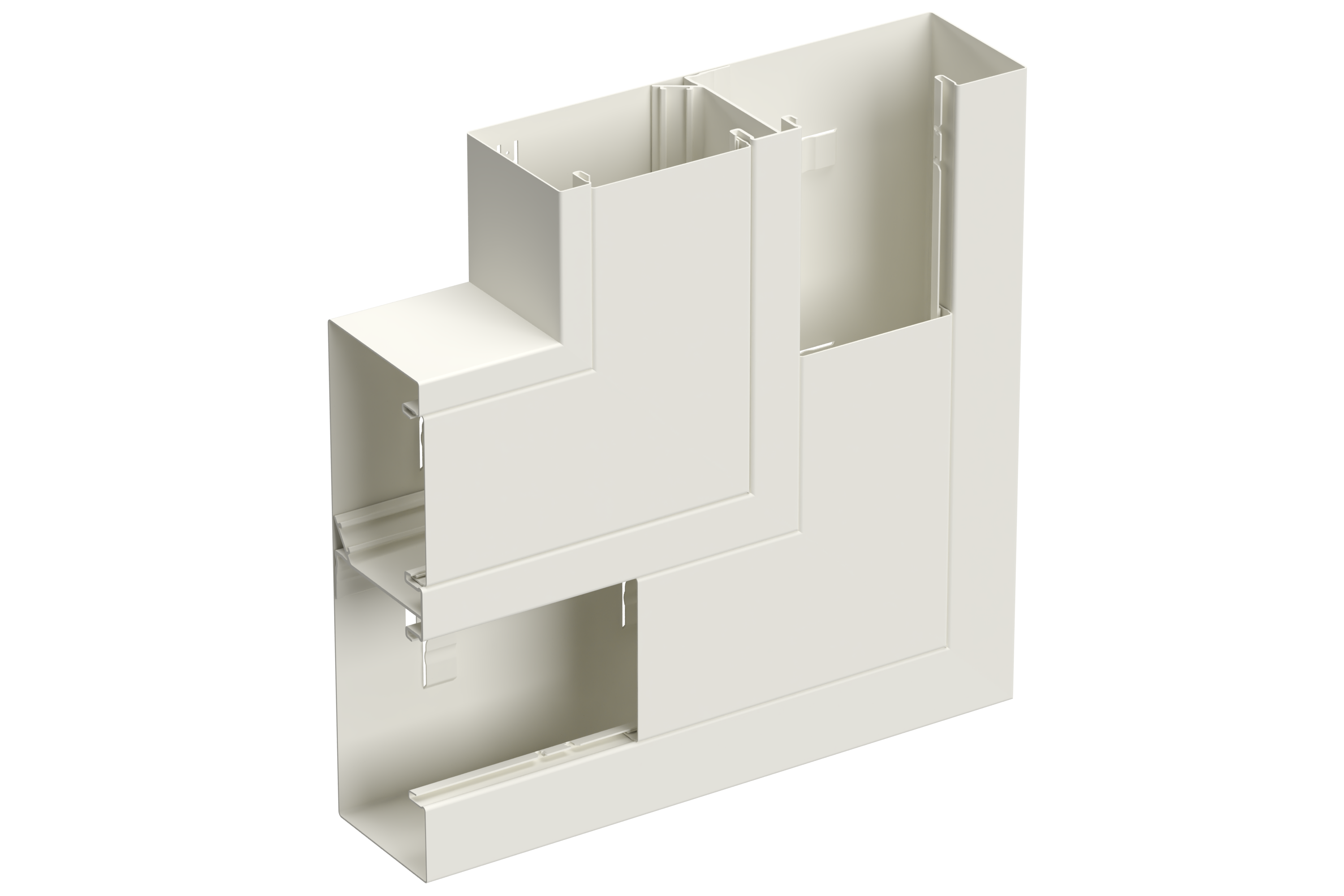 72 In Cmp Riser L-piece kit riser 233/72 white R9010 | Wibe group