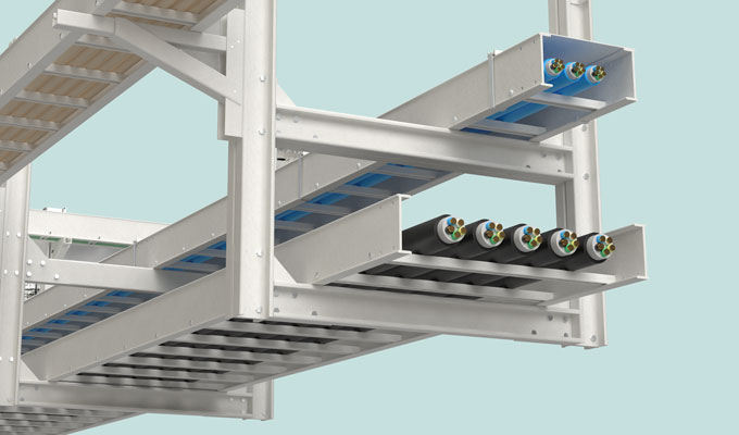 Mita Flex GRP cable management system for wind projects