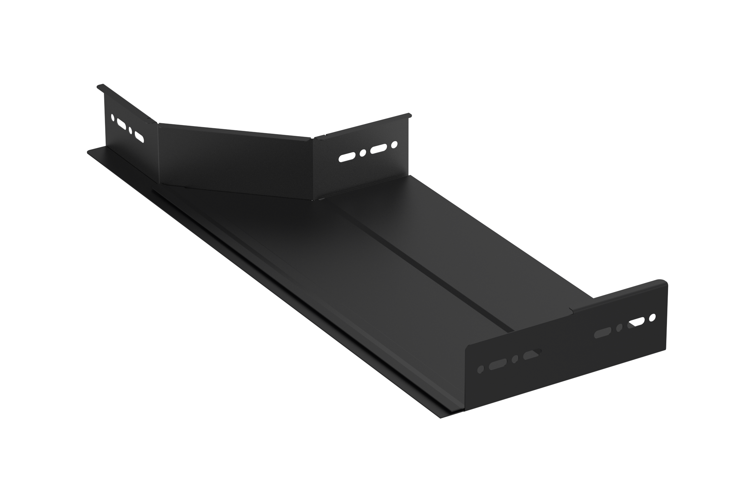 Fixed branching piece right 60x400 black | Wibe group