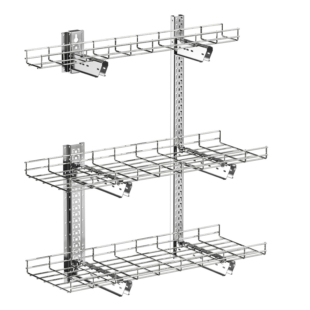 Defem mesh tray with CLX3 wall mounting