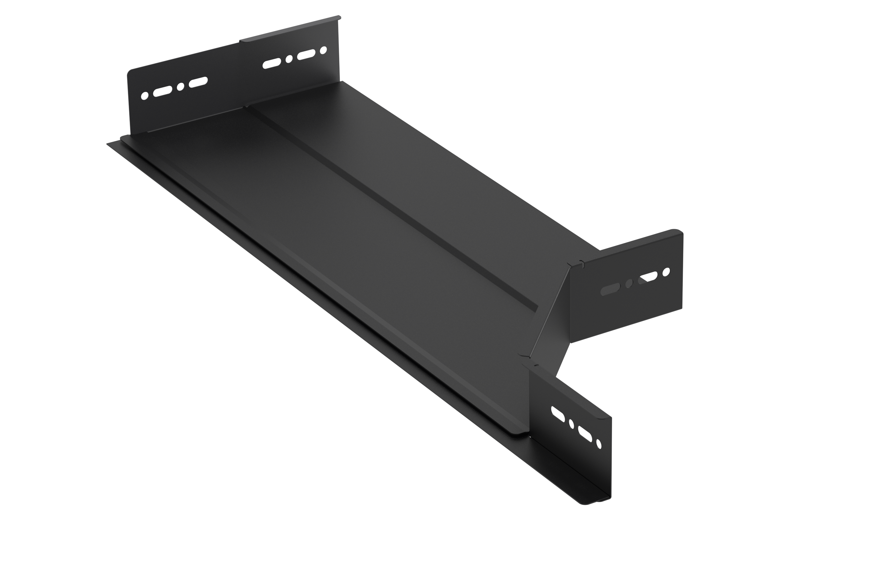 Fixed branching piece left 60x500 black | Wibe group