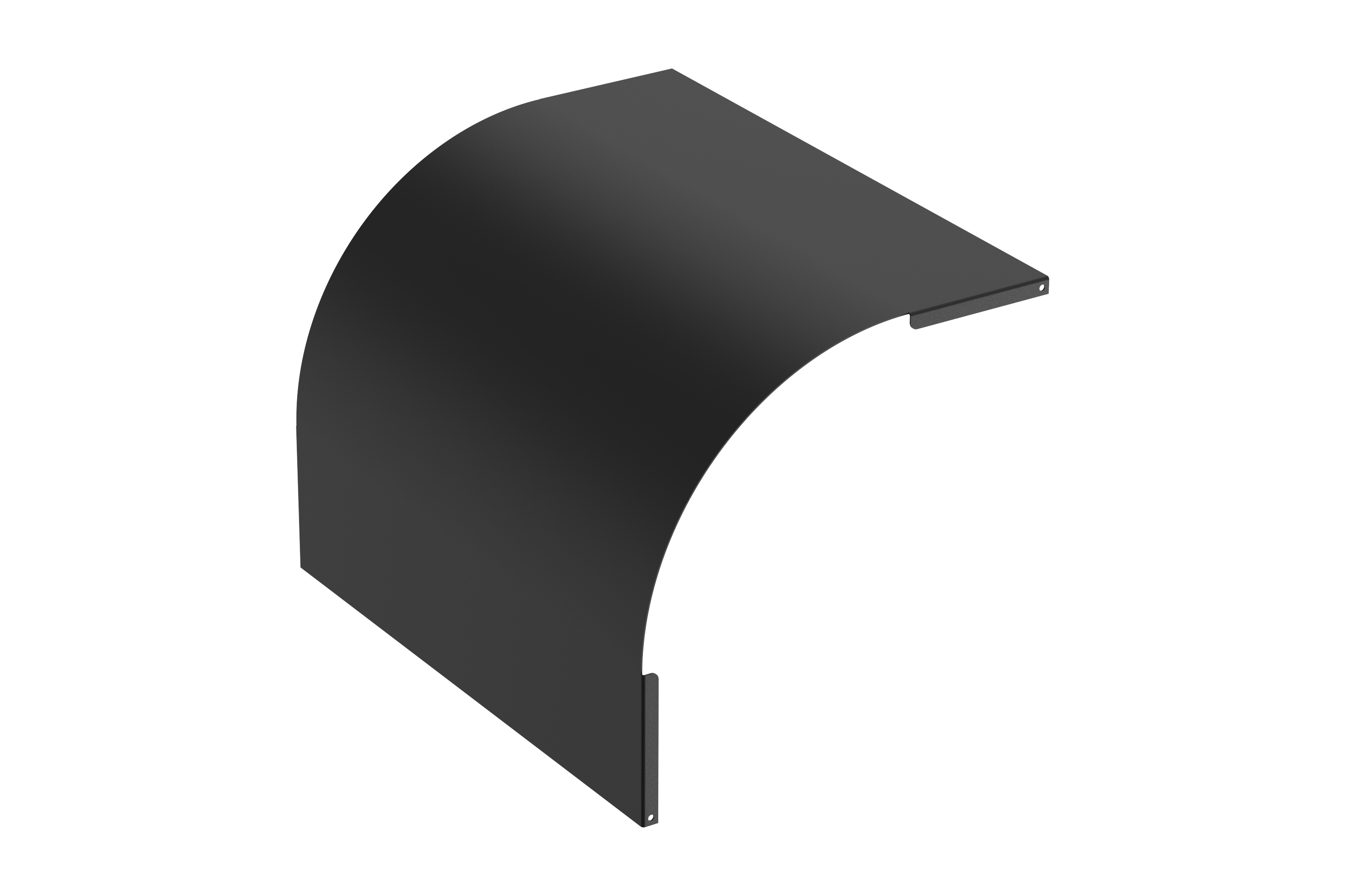 Fixed cover external riser 60x400 black | Wibe group